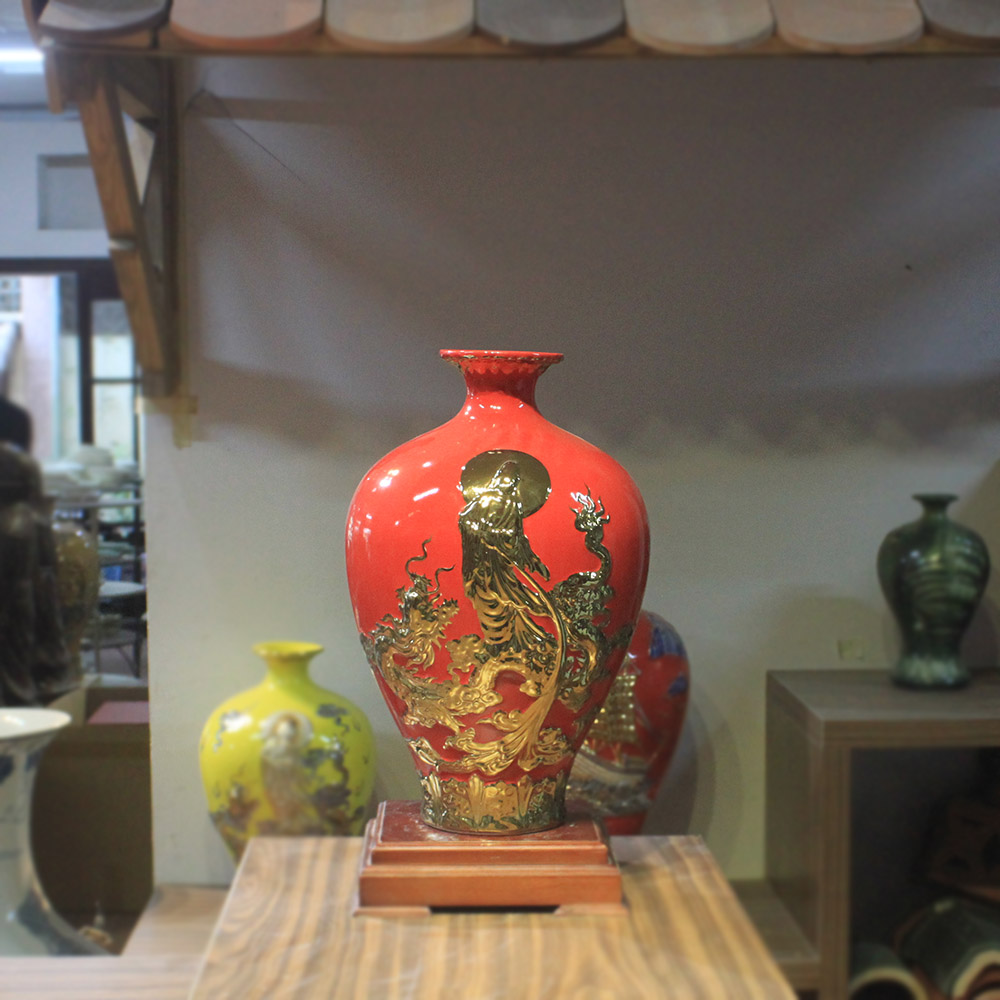 bình gốm phong thủy cho người mệnh hỏa