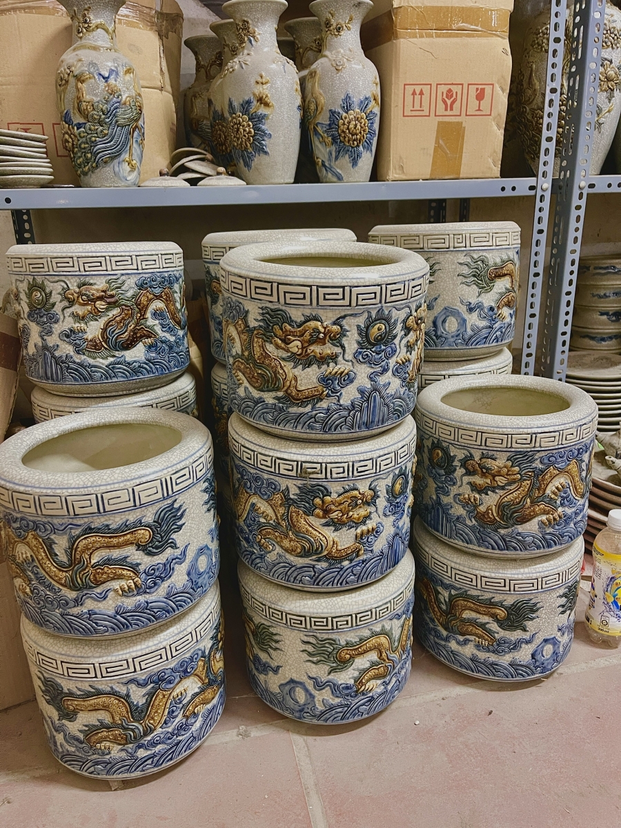 bát hương men rạn