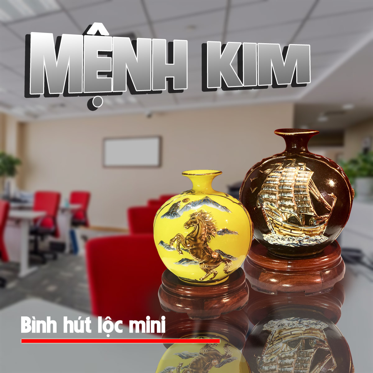 Bình hút lộc cho người mệnh kim