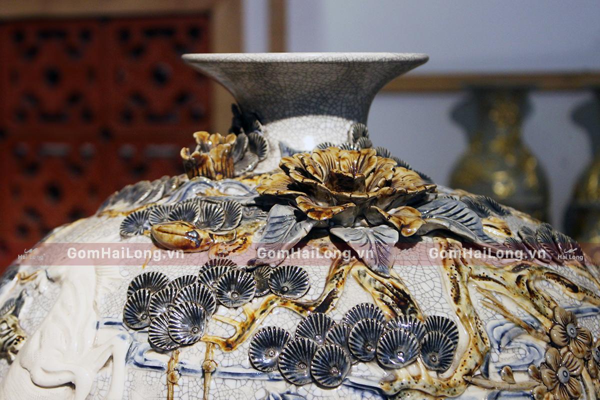 Bình hút lộc bằng sứ