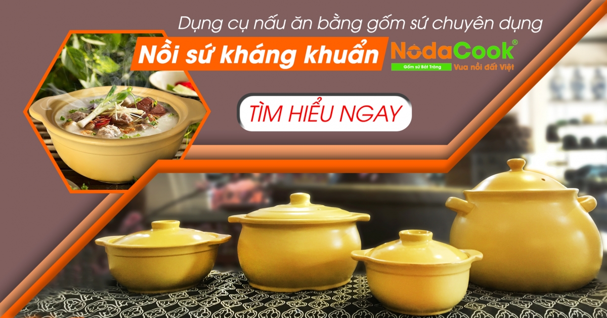 nồi sứ kháng khuẩn NodaCook