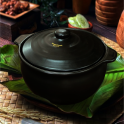 Nồi đất kho cá 3L tráng men đen NodaCook