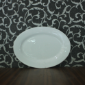 Đĩa sứ bầu dục dài 30cm (Trắng)