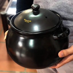 Nồi đất hầm gà thuốc bắc NodaCook 05 Lít (Đen)