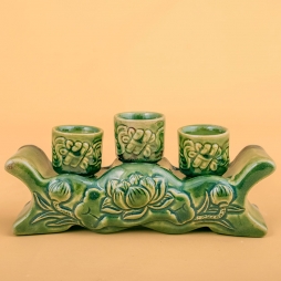 Kỷ 3 chén đồ thờ cúng Bát Tràng