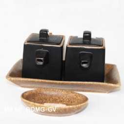 Bộ gia vị mắm ớt kiểu Nhật Bản (Đen - Da lươn)