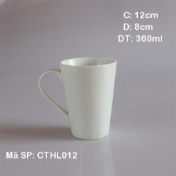 Cốc sứ đại cao cấp Bát Tràng (Trắng)