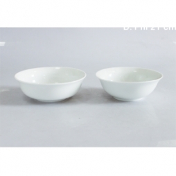 Bộ 02 tô nông sứ miệng loe S1 S3 (Trắng)