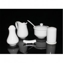 Bộ đựng gia vị bằng sứ Bát Tràng (Trắng)