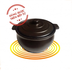 Nồi đất nấu trên bếp từ NodaCook