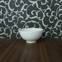 Bát cơm bầu bằng sứ cao cấp (Trắng)