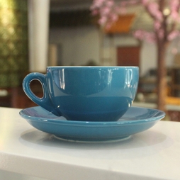 Tách cà phê capuchino men xanh