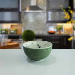 Bát cơm bầu vẽ chuồn