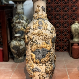 lộc bình 1m4 trang trí phòng khách ban thờ - gốm sứ Hải Long Bát Tràng