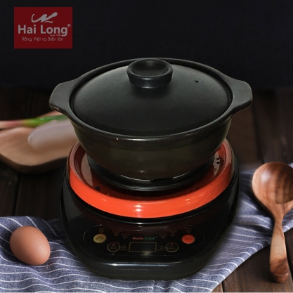 Nồi nấu cháo chậm cho bé 1,2 Lít (Đen)