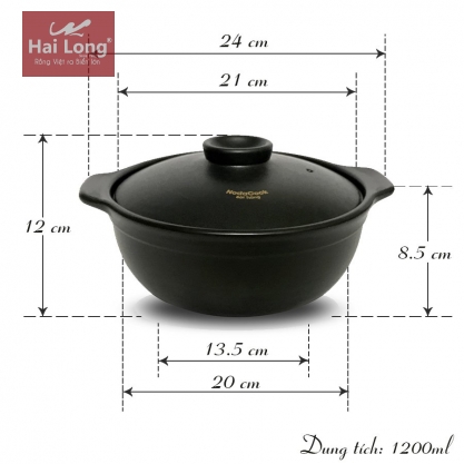 Nồi nấu cháo chậm cho bé 1,2 Lít (Đen)