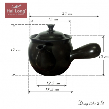 Ấm sắc thuốc bắc bằng điện hẹn giờ 2L NodaCook Bát Tràng