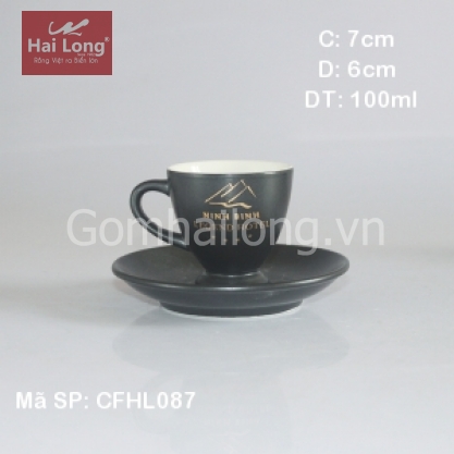 Tách cà phê Epresso TBN 80ml (Đen mờ)