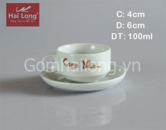 Tách trà - tách cà phê truyền thống (Trắng)