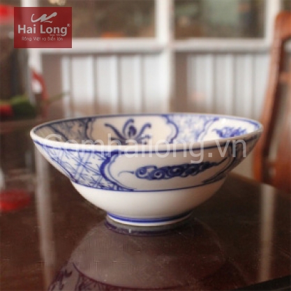 Bát chiết yêu hoa văn tam thái cổ cỡ số 02 ăn mỳ quảng