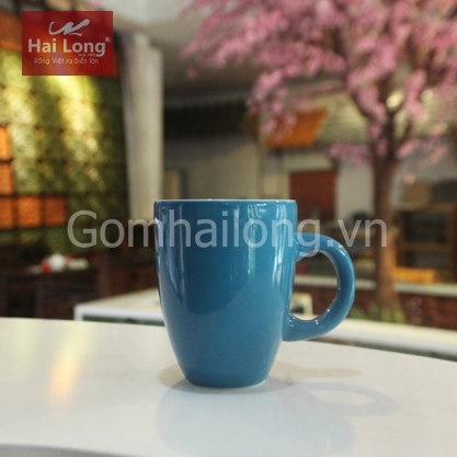 cốc cà phê quai c men xanh
