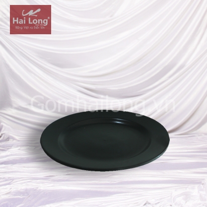 Đĩa tròn men mát đen phi 16 