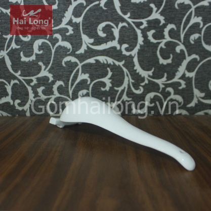 Muôi canh sứ (Trắng)