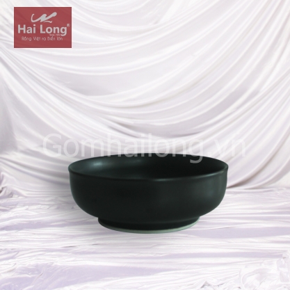 Bát Nhật men mát đen cỡ số 1