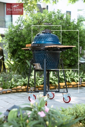 Lò nướng BBQ Noda Kamado kèm chân kê xe đẩy