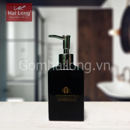 bình đựng nước rửa tay vuông đen