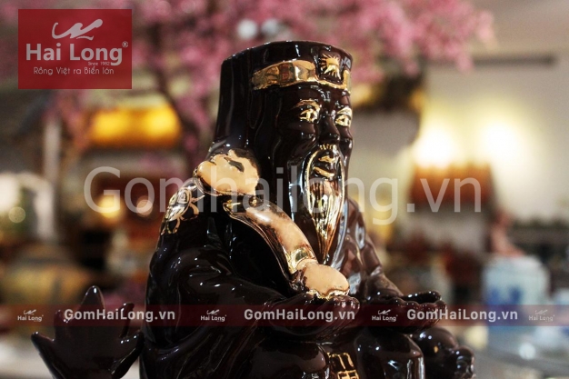 Tượng thổ địa gốm sứ Hải Long