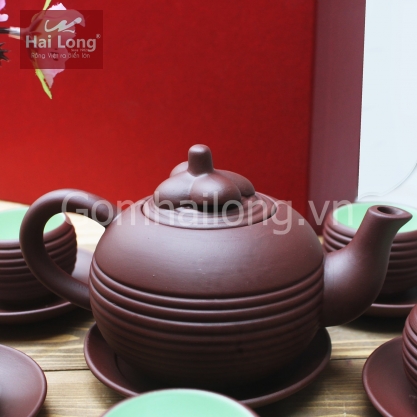 Bộ ấm chén tử sa măng cụt 