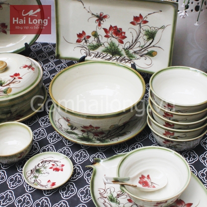 bo chen dia sen do Gom su Hai Long Bat Trang