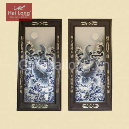 Tranh sứ Lý Ngư Vọng Nguyệt_02