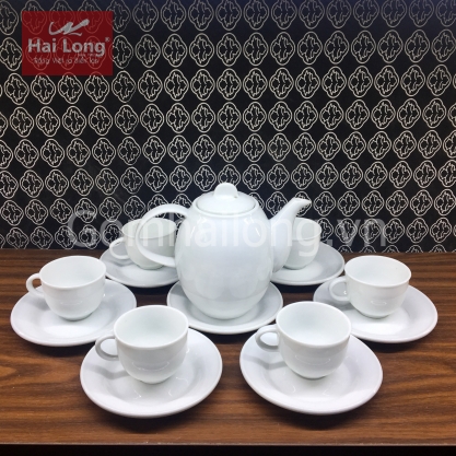 ấm chén pha trà gốm sứ Hải Long Bát Tràng