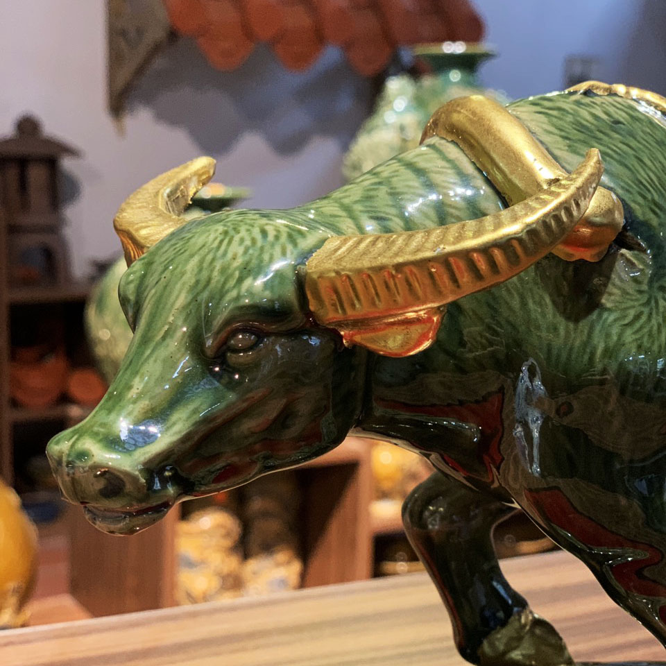 tượng trâu biếu sếp